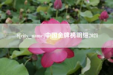 朝阳中国金牌榜明细2021