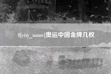 朝阳奥运中国金牌几枚