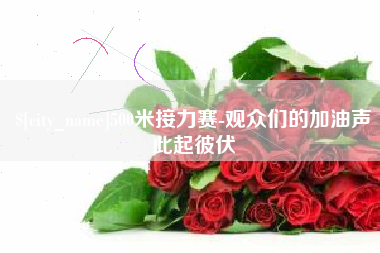 朝阳500米接力赛-观众们的加油声此起彼伏