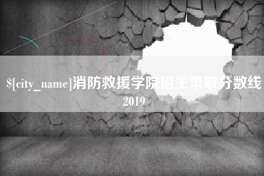 朝阳消防救援学院招生录取分数线2019