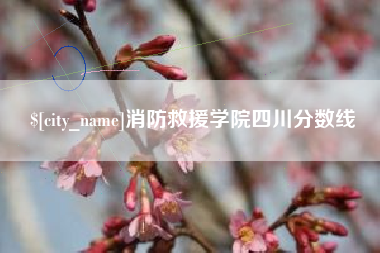 朝阳消防救援学院四川分数线
