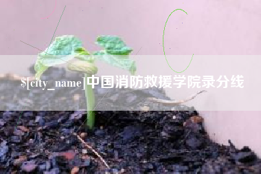 朝阳中国消防救援学院录分线
