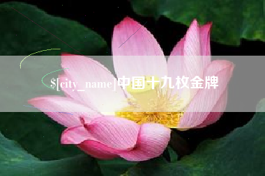 朝阳中国十九枚金牌