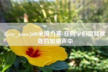 朝阳600米接力赛-在同学们震耳欲聋的加油声中