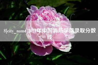 朝阳2021年中国消防学院录取分数线