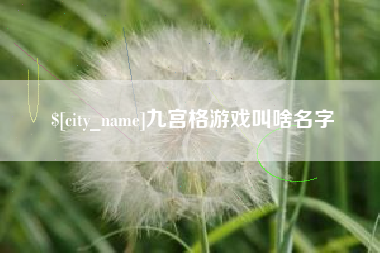 朝阳九宫格游戏叫啥名字