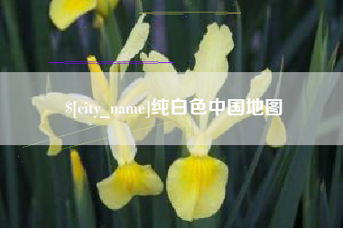 朝阳纯白色中国地图