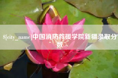 朝阳中国消防救援学院新疆录取分数