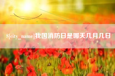 朝阳我国消防日是哪天几月几日