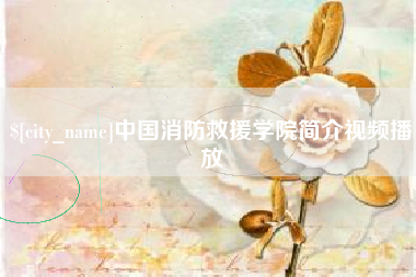 朝阳中国消防救援学院简介视频播放