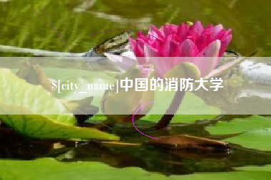 朝阳中国的消防大学