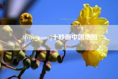 朝阳十秒画中国地图