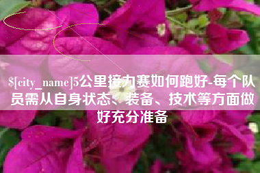 朝阳5公里接力赛如何跑好-每个队员需从自身状态、装备、技术等方面做好充分准备