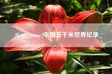 朝阳中国五千米世界纪录