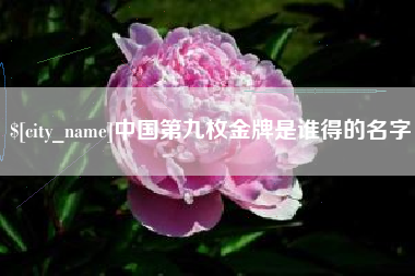 朝阳中国第九枚金牌是谁得的名字