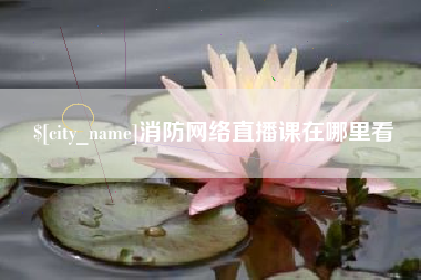 朝阳消防网络直播课在哪里看