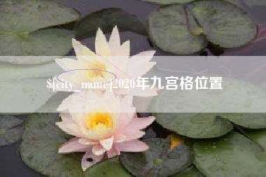 朝阳2020年九宫格位置