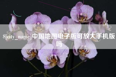 朝阳中国地图电子版可放大手机版吗