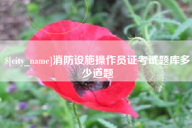 朝阳消防设施操作员证考试题库多少道题