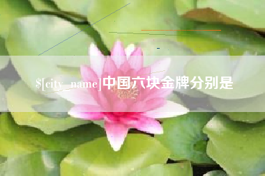 朝阳中国六块金牌分别是