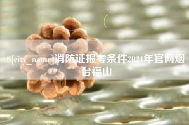 朝阳消防证报考条件2024年官网烟台福山