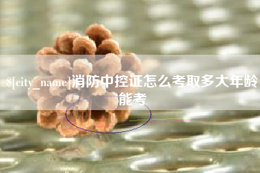 朝阳消防中控证怎么考取多大年龄能考